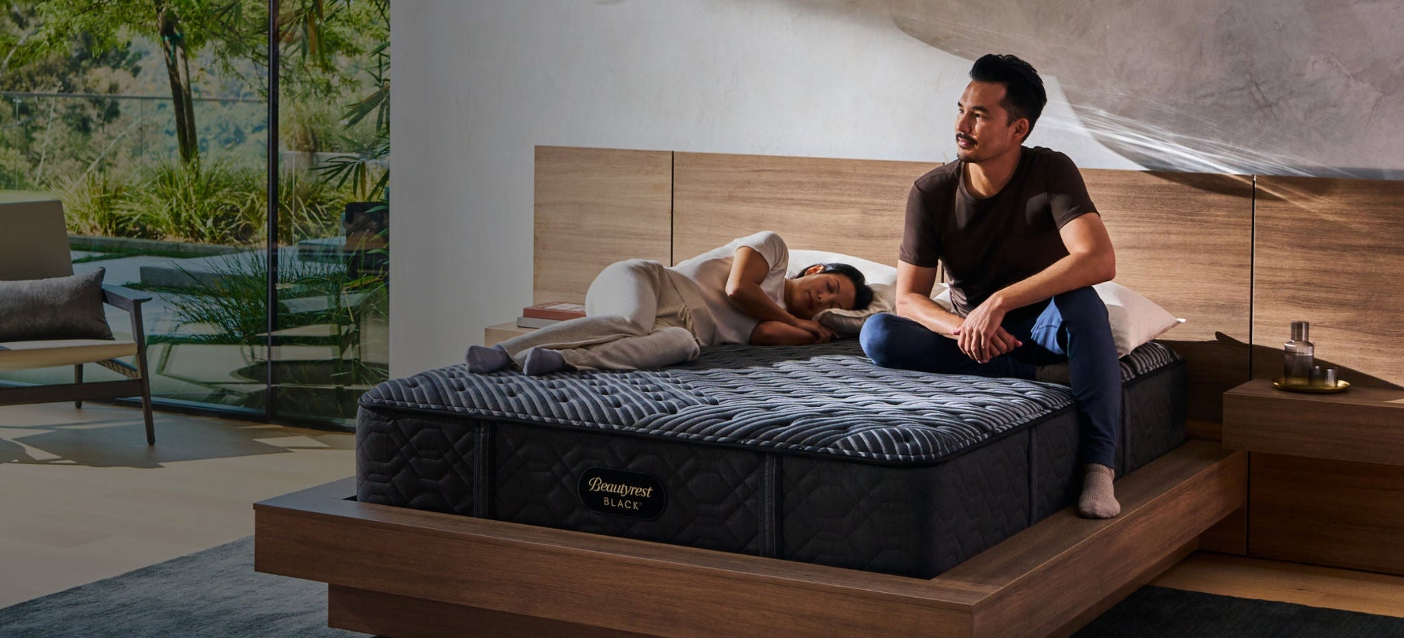 Modern bedroom with luxury mattress