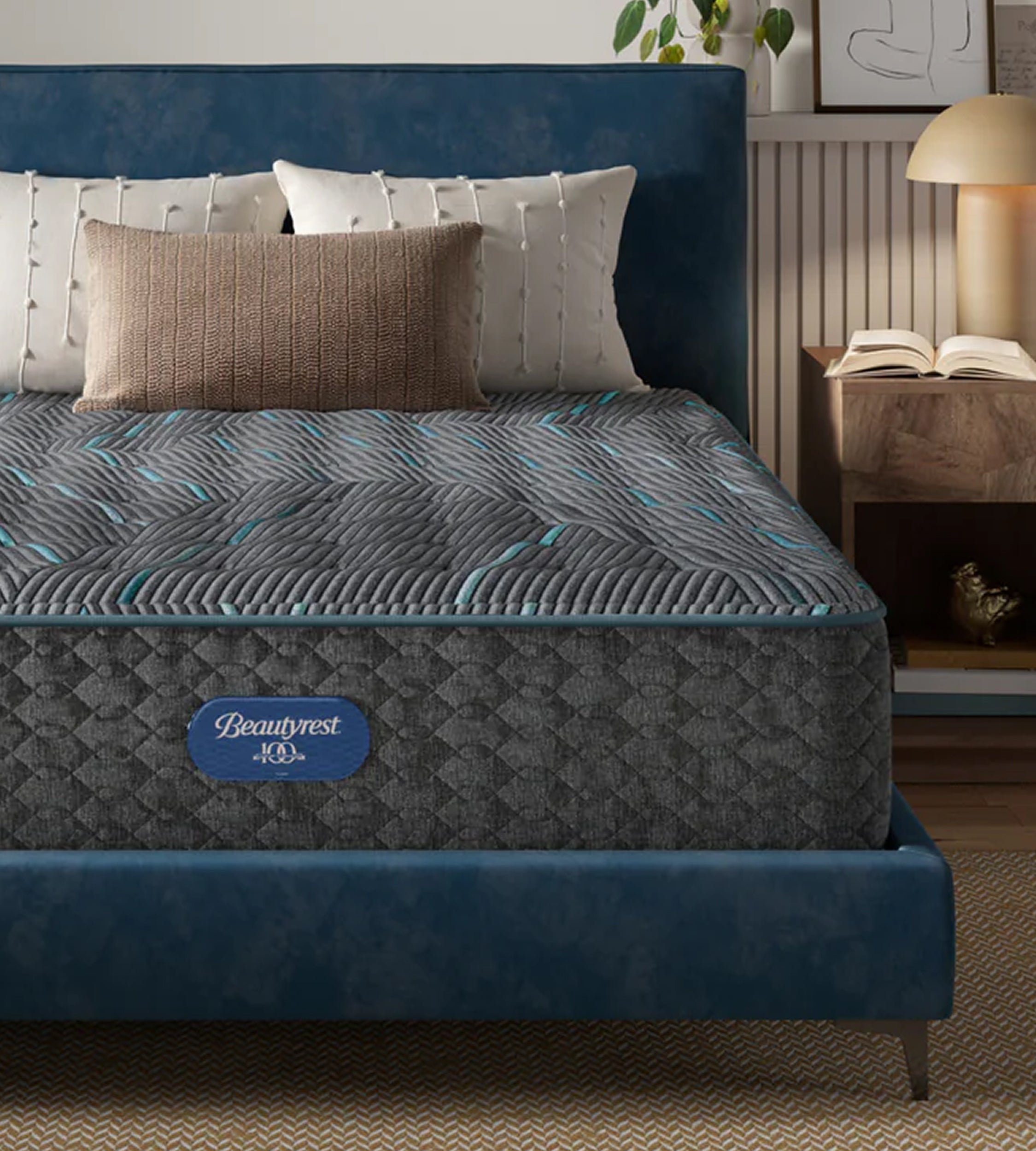 beautyrest core mattress in a luxury bedroom