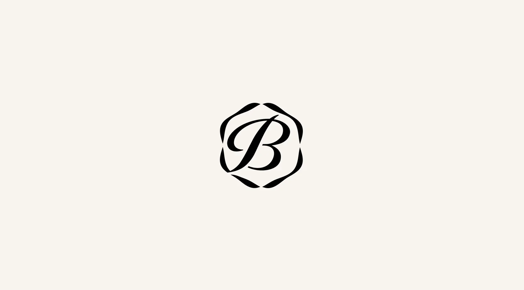 Elegant Monogram B with Floral Design