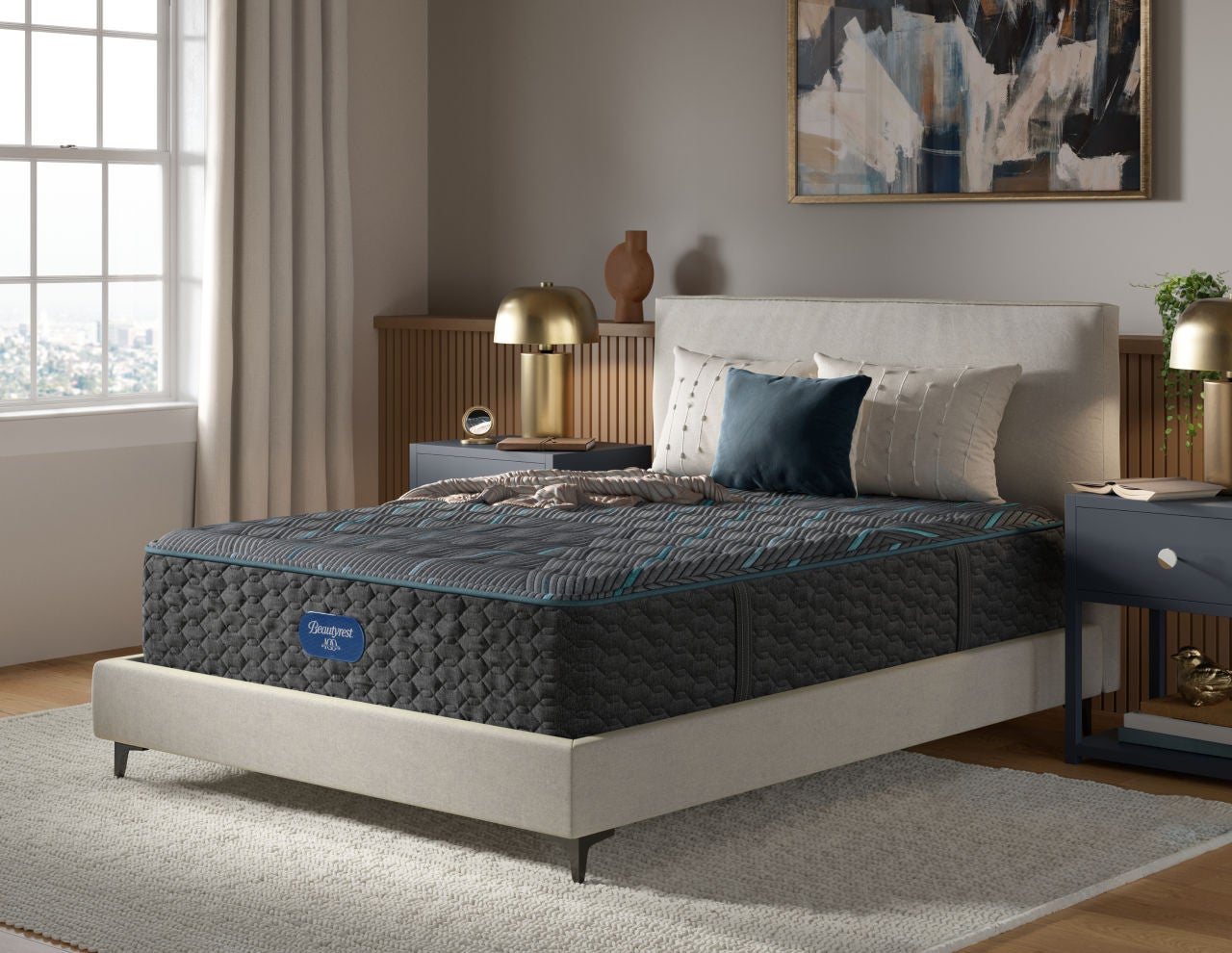 Luxury Mattress in Modern Bedroom Setting