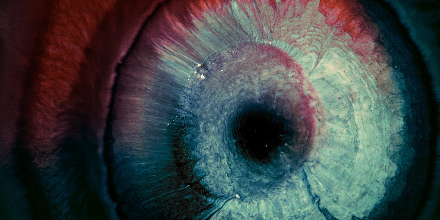 Abstract swirl with vibrant color gradients