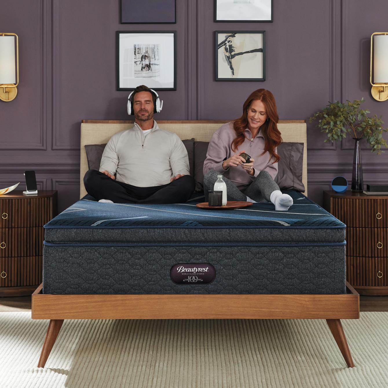 Beautyrest mattress in cozy bedroom setting