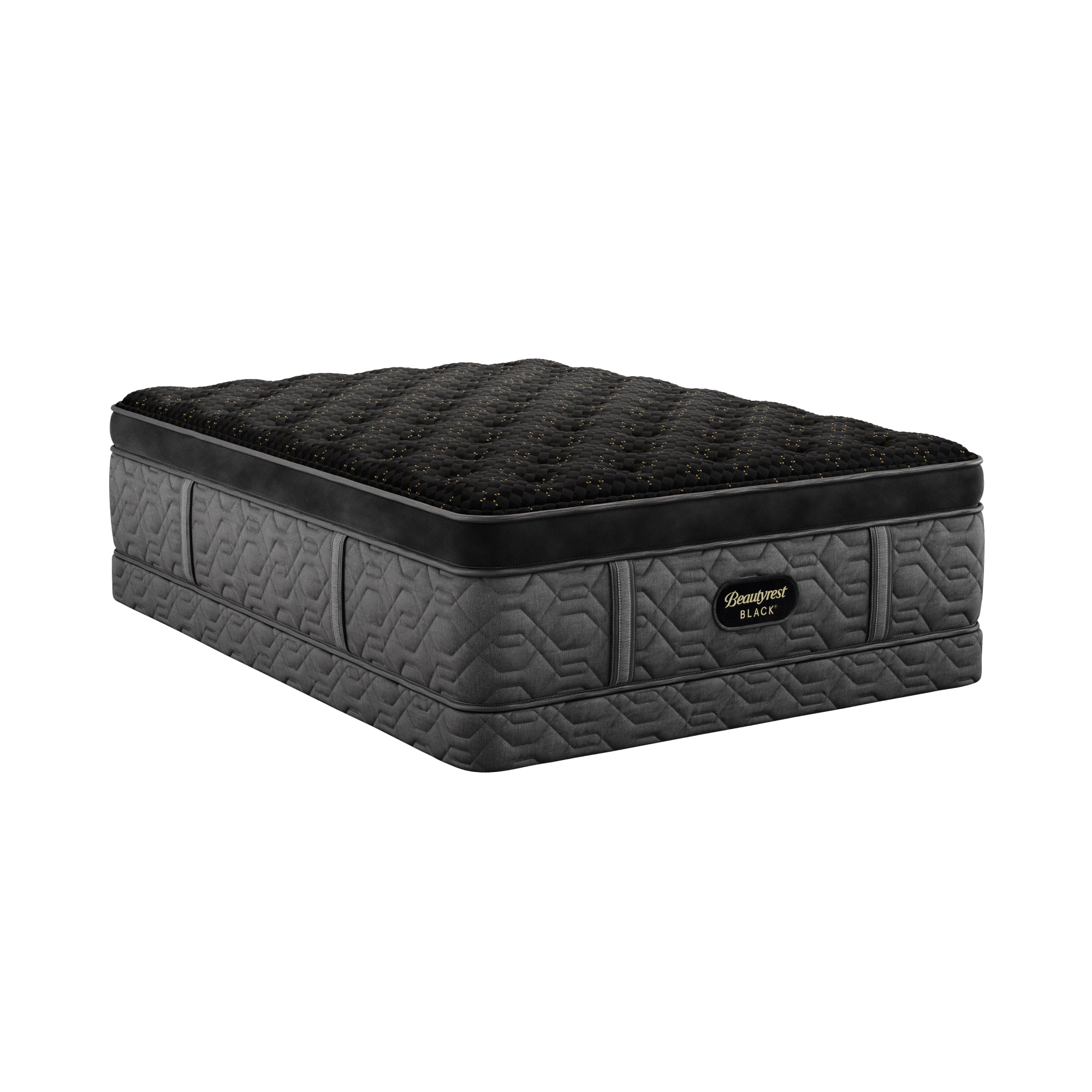 Beautyrest Black Low Profile Foundation with a Beautyrest Black Mattress on top of it.
