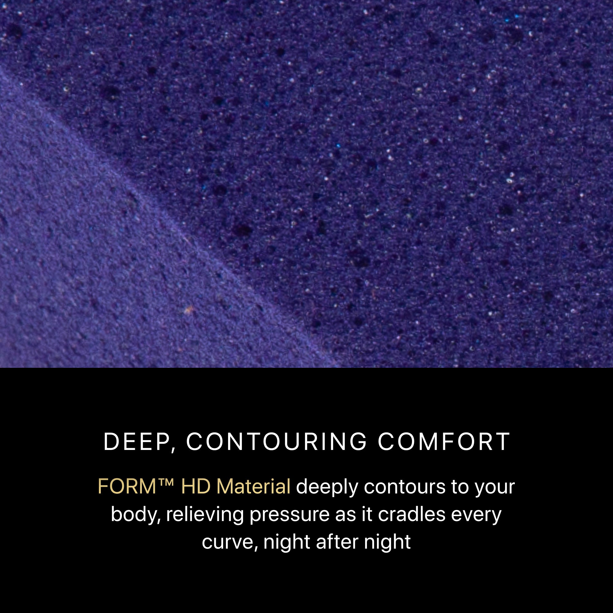 Purple Foam HD material of the BeautyRest Plush Hybrid mattress || series: Series Three || feel: Plush