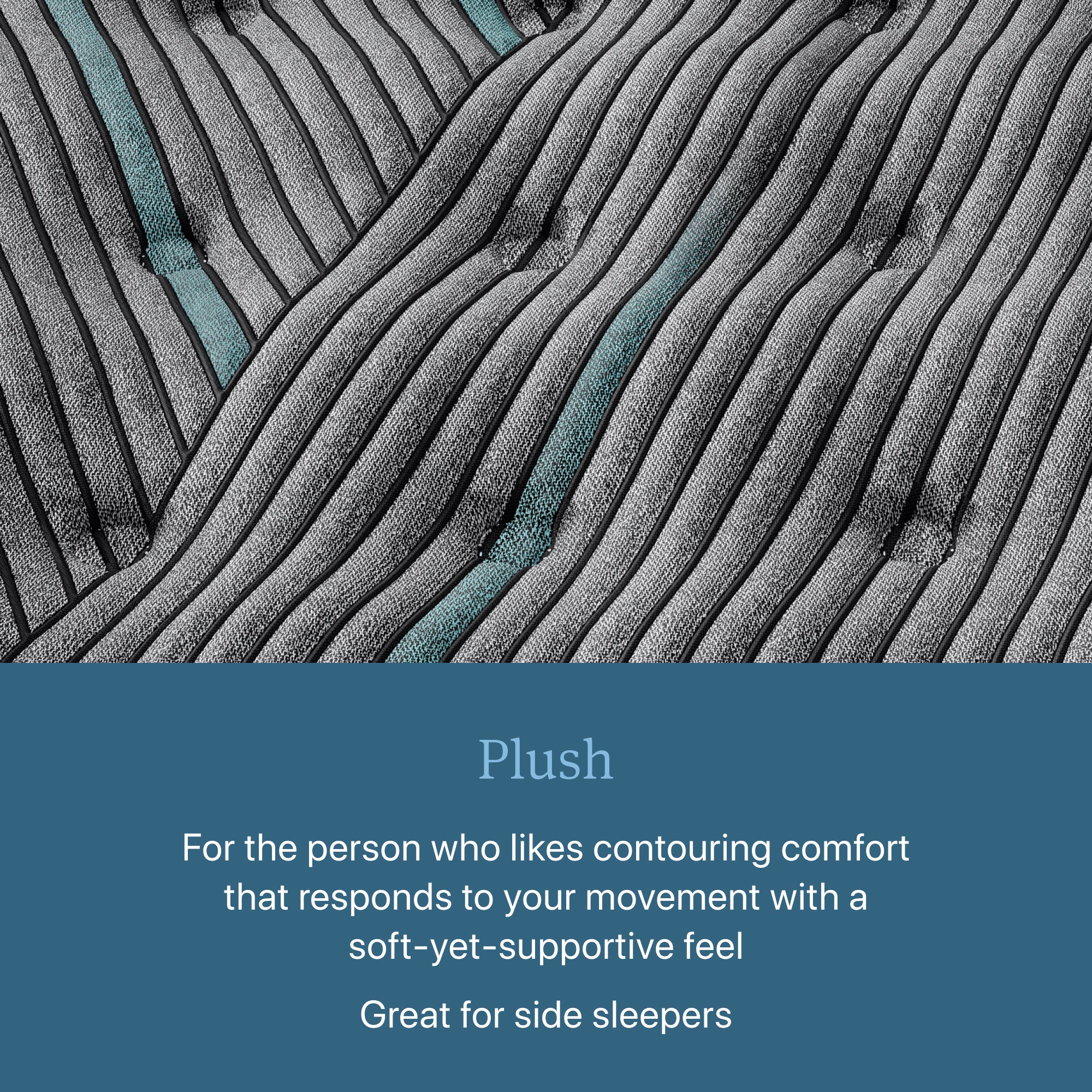 Closeup image of the Level Two Plush Beautyrest Innerspring Mattress